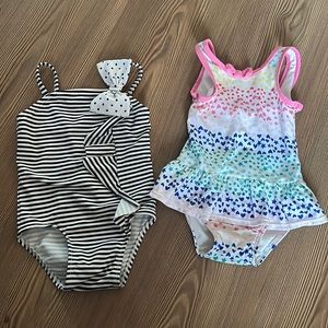 12-18M Baby Girl One-Piece Bathing Suit Bundle